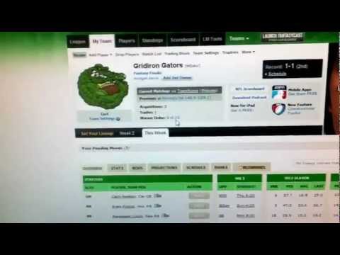 how to eliminate byes in espn fantasy football