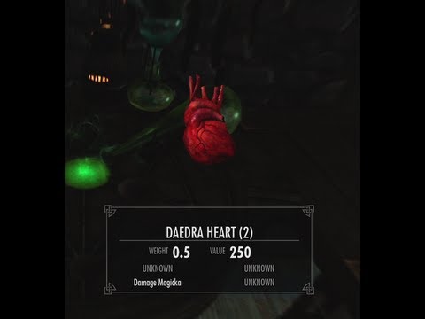 how to find daedra hearts in skyrim