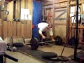 One Arm Barbell Snatch- 135x3