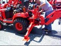 Attaching the backhone on the Kubota BX24