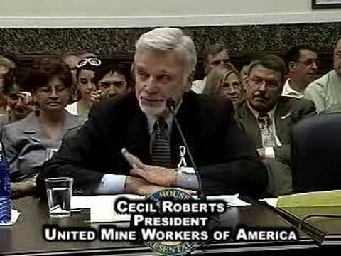 Crandall Canyon Hearing: Cecil Roberts