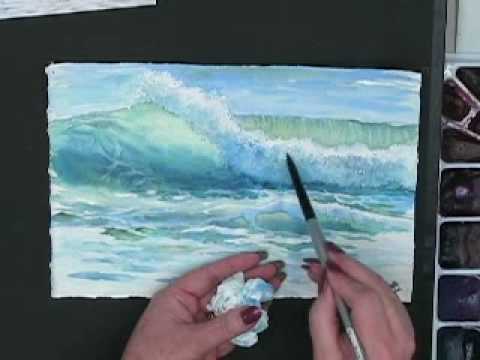 how to draw ocean waves