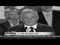 Przemówienie premiera Kaczyńskiego po przegranych wyborach.