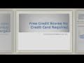 Free Credit Scores No Credit Card Required
