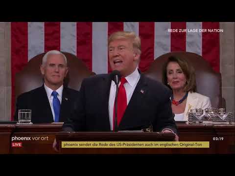 Donald Trump  State of the Union Rede zur Lage der Na ...