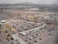 Landing at Phoenix USA Rwy 07R, Left Side over City