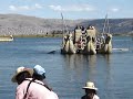 peru  10 botes de totora en el lago titicaca