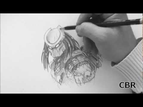 how to draw predator x
