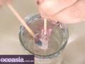 Acrylic gel nail art: water marble nail polish tutorial4
