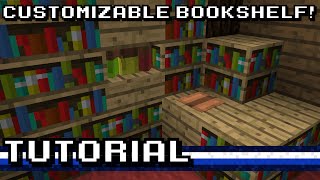 Minecraft Custom Bookshelf Tutorial Minecraftvideos Tv