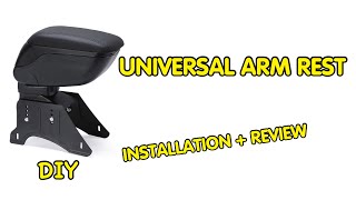 Installing Universal Armrest in car  DIY  Review