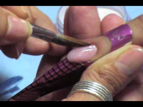 acrylic Reversa  Tecnica Paso de nails  diy  Paso Sweet Diseño youtube a 1 on Butterfly glitter