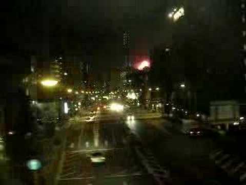 京浜急行の快特から見た花火 Yokohama Fireworks