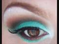 TURQUOISE AND BROWN MAKEUP TUTORIAL