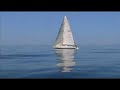 Offshore sailing in a light breeze Offshore sailing in a light breeze