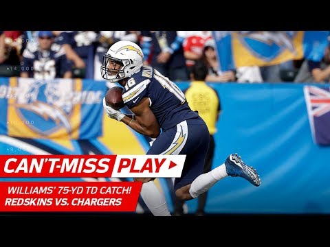 Video: Philip Rivers' 75-Yd TD Bomb to Tyrell Williams vs. Washington! | Can't-Miss Play | NFL Wk 14