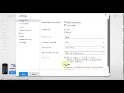 how to old yahoo mail version