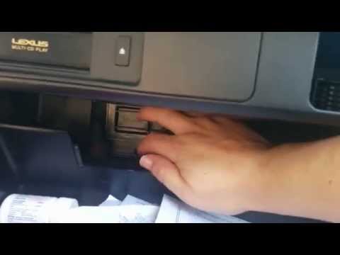 Lexus GS GS400 how to change cabin air filter