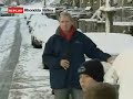 guerra de neve no jornalista