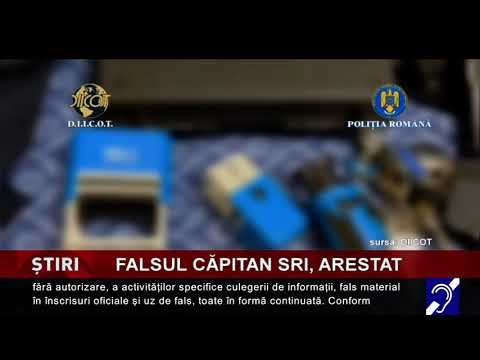 Falsul căpitan SRI, arestat