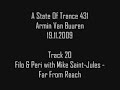A State Of Trance Episode 431 (ASOT 431) 19.11.09 www.arminvanbuuren.com - http 01. Snow Patrol - Just Say Yes (Riley  Durrant Remix) 02. Julian Vincent feat. Cathy Burton - Here For Me (Mark Otten Dub) 03. Chantola - More Senses (Basil OGlue Remix) 04. Vennacio - Twilight 05. Sunset - Beautiful Life (Dmitry Bessonov Remix) 06. Ashley Wallbridge - Harmonies 07. Shogun - Connected 08. Ali Wilson - Boombox 09. Midway - What If 10. Above  Beyond - Anjunabeach (Nitrous Oxide Remix) 11. Avenger ...