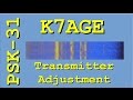 PSK31 Transmitter Level Adjustment