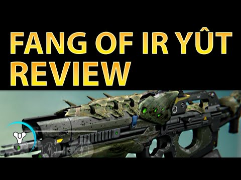 OF - FULL REVIEW: http://planetdestiny.com/fang-of-ir-yut-review Due to its versatility, Fang of Ir Yût is easily one of the top scout rifles for PvE/PvP. Its perk set allows it to be a powerhouse...