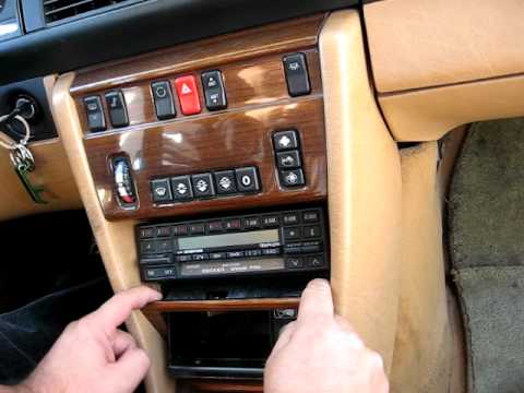 How to Remove Radio / Cassette from 1987 Mercedes 300E 300SE 500SE for Repair.