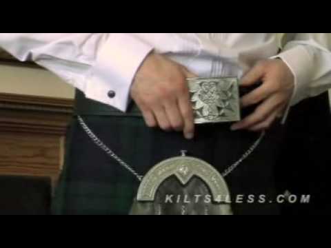 how to fasten a kilt belt