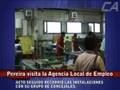 Carlos G. Pereira visita la Agencia Local de Empleo.