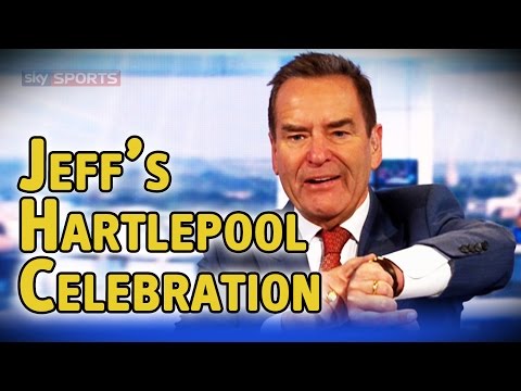 Jeff Stelling interrupts classified results to celebrate Hartlepool win on Soccer Saturday