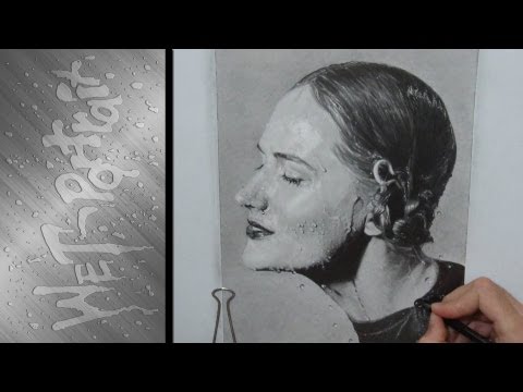 how to draw wet hair