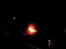 burning house