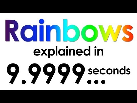 Rainbows explained in ten seconds