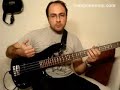 Clases de bajo tecnica pulgar mano derecha