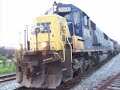 CSX 8593 with Southbound Automotive Train.