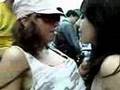 Lesbian girls-French kiss...Hot!