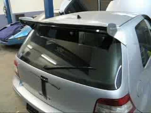 how to fit mk4 golf spoiler