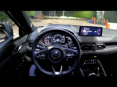 2024 mazda cx 5 carbon turbo pov night drive