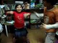 Fabia y Tomas bailando