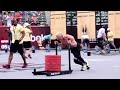 New Rogue equipment made for and presented at the 2011 CrossFit Games. Featuring: - The Monkey Rig - 2011 CFG Bumper Plates - Dog Sled - Jerry Can - Custom Color Dirty South Bar - Dip Belt - Logs - GH-1 Abram - Bright Zinc Rogue Bar - Competition Straps