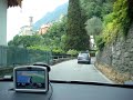 Driving along Lake Como