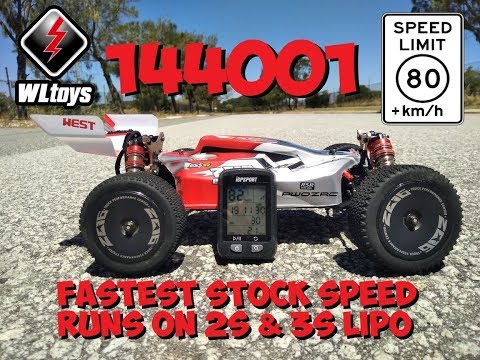WLTOYS XKs 144001 WORLD FASTEST 2S - 3S SPEED RUNS RECORDED / STOCK 550 BRUSHED SETUP🏁