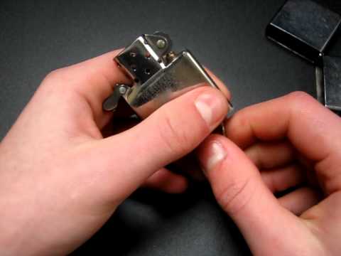 how to change zippo flint