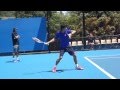 Kei Nishikori Practice - Australian Open 2012