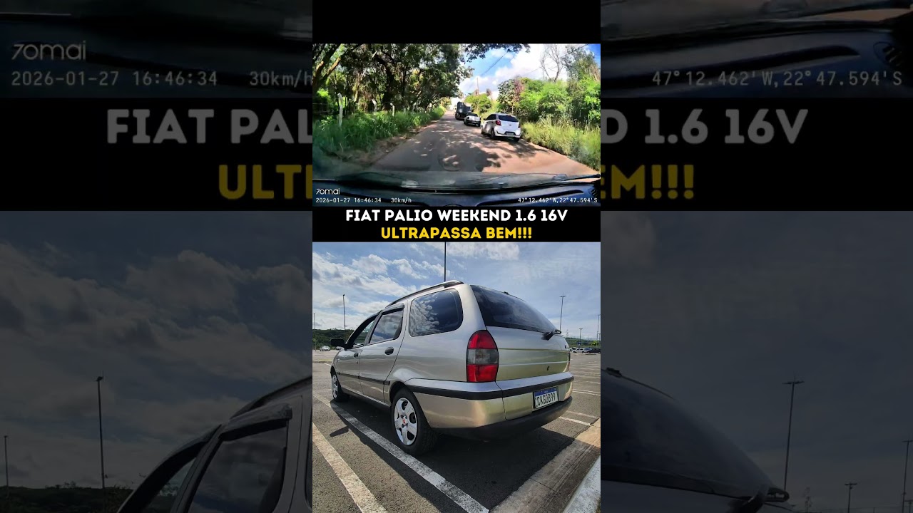 Fiat Palio Weekend 1.6 16v na ultrapassagem faz bonito ainda... #palioweekend