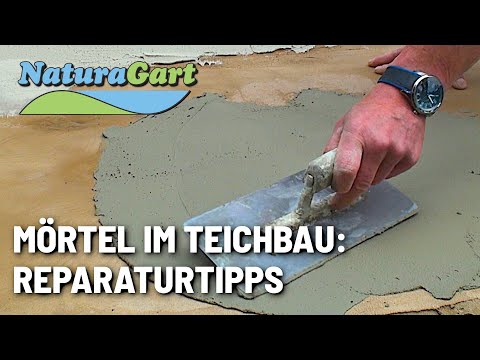 Teiche dauerhaft bauen, Teil 6: Reparaturspachtel