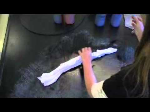 how to make v shaped tie dye