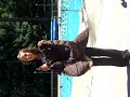 Less is more: girl takes clothes off for water conservation