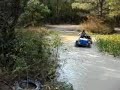 Kellie in a small mudhole on her POPO